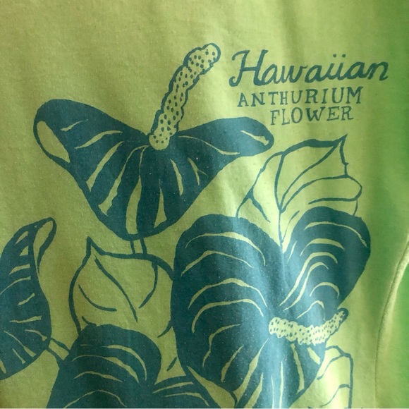 2) Old Navy Vintage Graphic Tee’s Hawaiian Anthurium - Picture 3 of 8